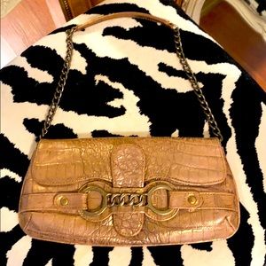 Bronze Baguette croco embossed by Isabella Fiori